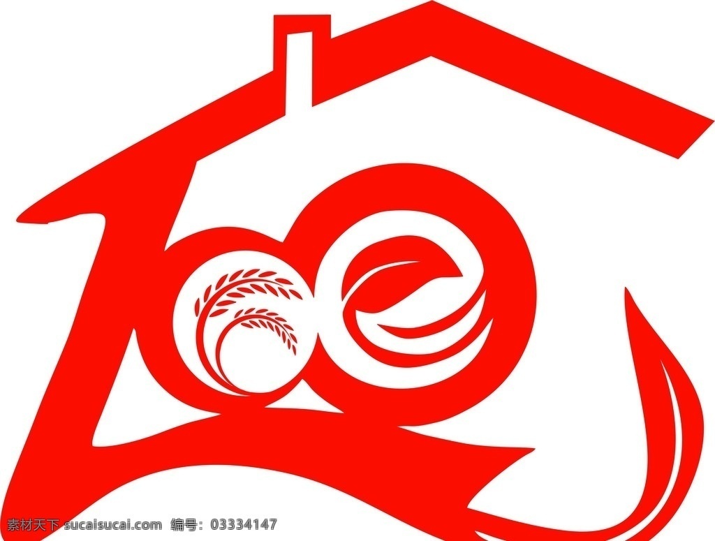 百乐家 一百 家 稻米 叶子 logo 标志图标 其他图标