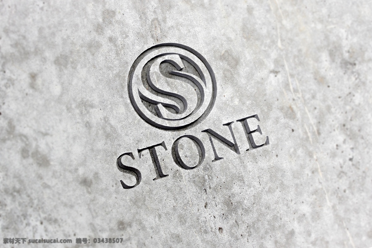 石头 凹陷 花岗岩 纹理 logo 样机 模板 logo设计 展示 stone 凹陷效果 粗糙材质 提案样机 效率 样机模板