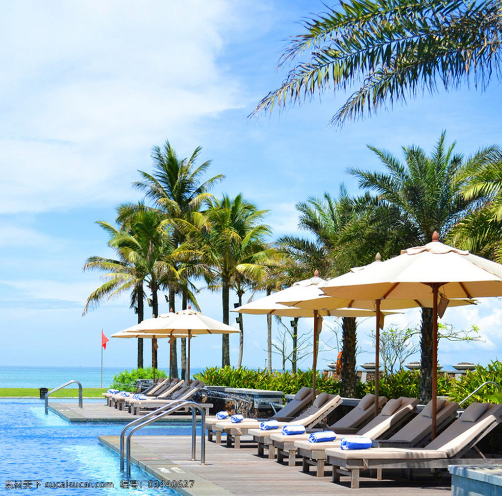 海南风景 海南 沙滩 日光浴 椰子树 躺椅 旅游摄影 国内旅游