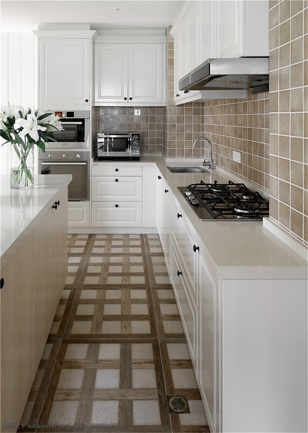 美式 简约 厨房 设计图 家居 家居生活 室内设计 装修 室内 家具 装修设计 环境设计 瓷砖 橱柜