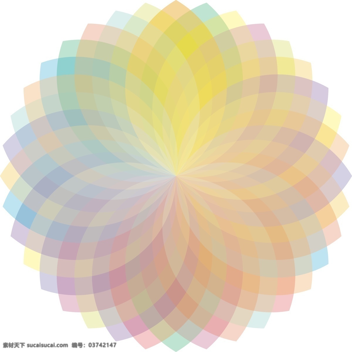 旋转 复制 打造 炫丽 彩色 光谱 图 彩色光谱图 圆形花 色彩