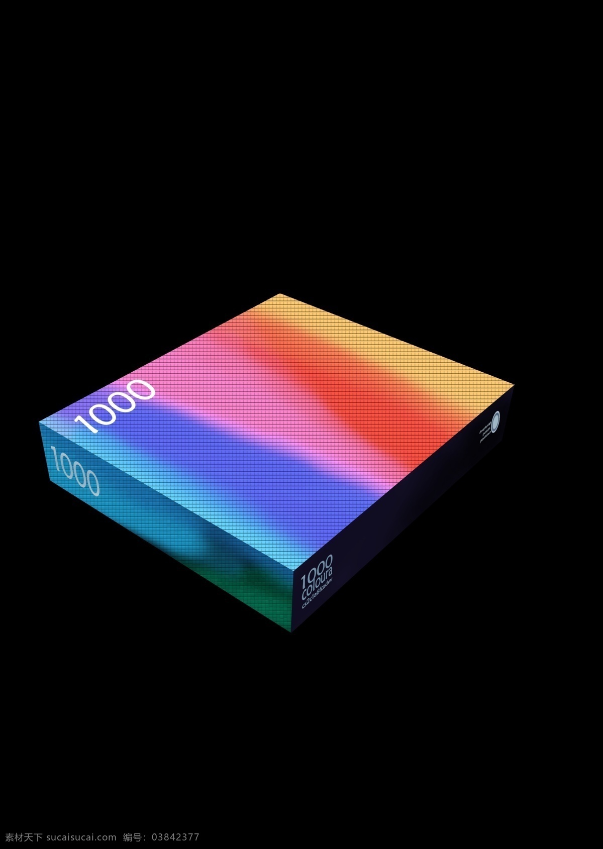 炫彩盒子 效果图 彩色 盒子 立体图 炫彩 包装 杂 生活百科