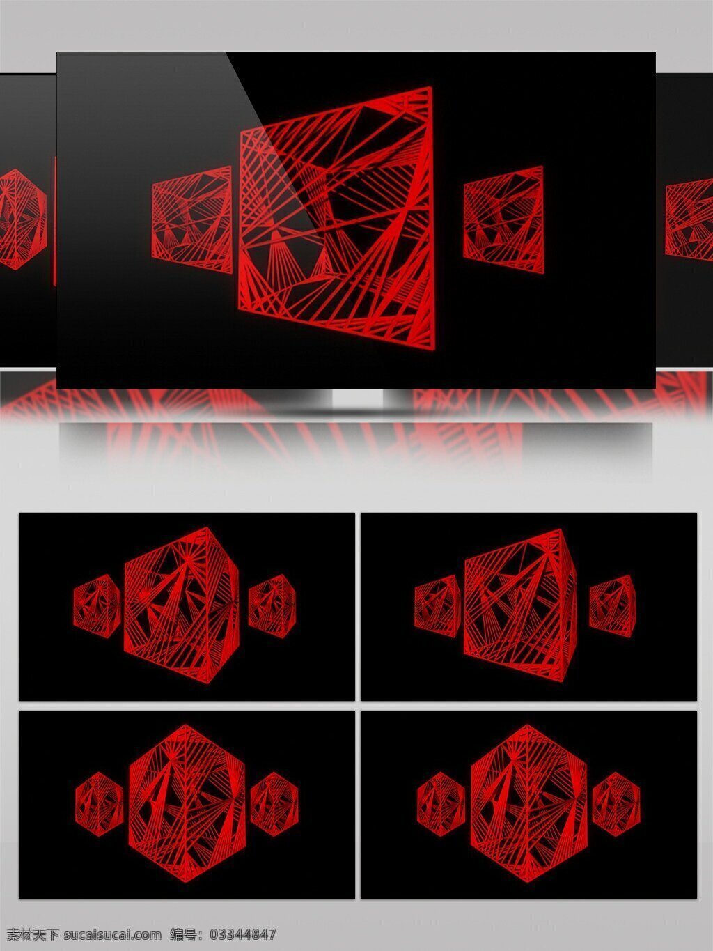简约 红色 坚硬 钻石 动感 视频 高清视频素材 视频素材 动态视频素材 水晶