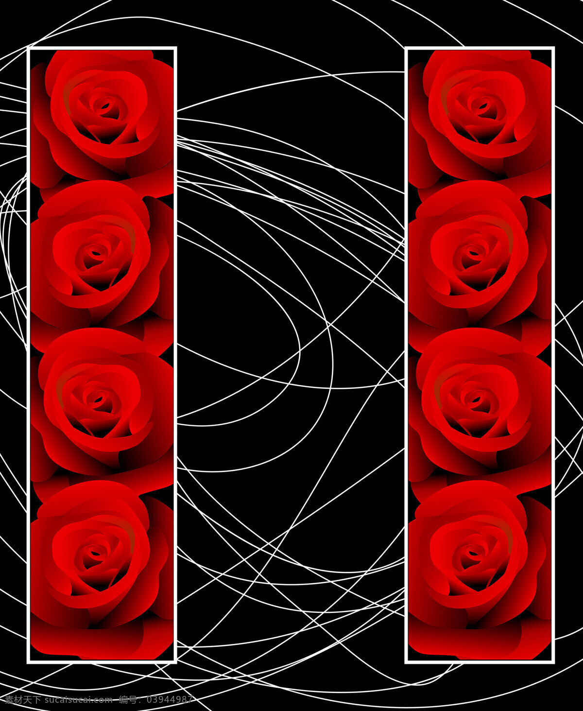 玫瑰 移门 背景 底纹 底纹边框 花纹 玫瑰移门 移门图案 装饰素材