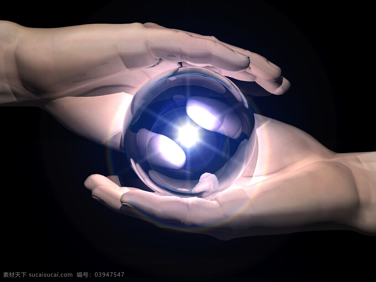 夜明珠 玻璃球 珠子 宝石 饰品 手 发光的夜明珠 生活素材 生活百科