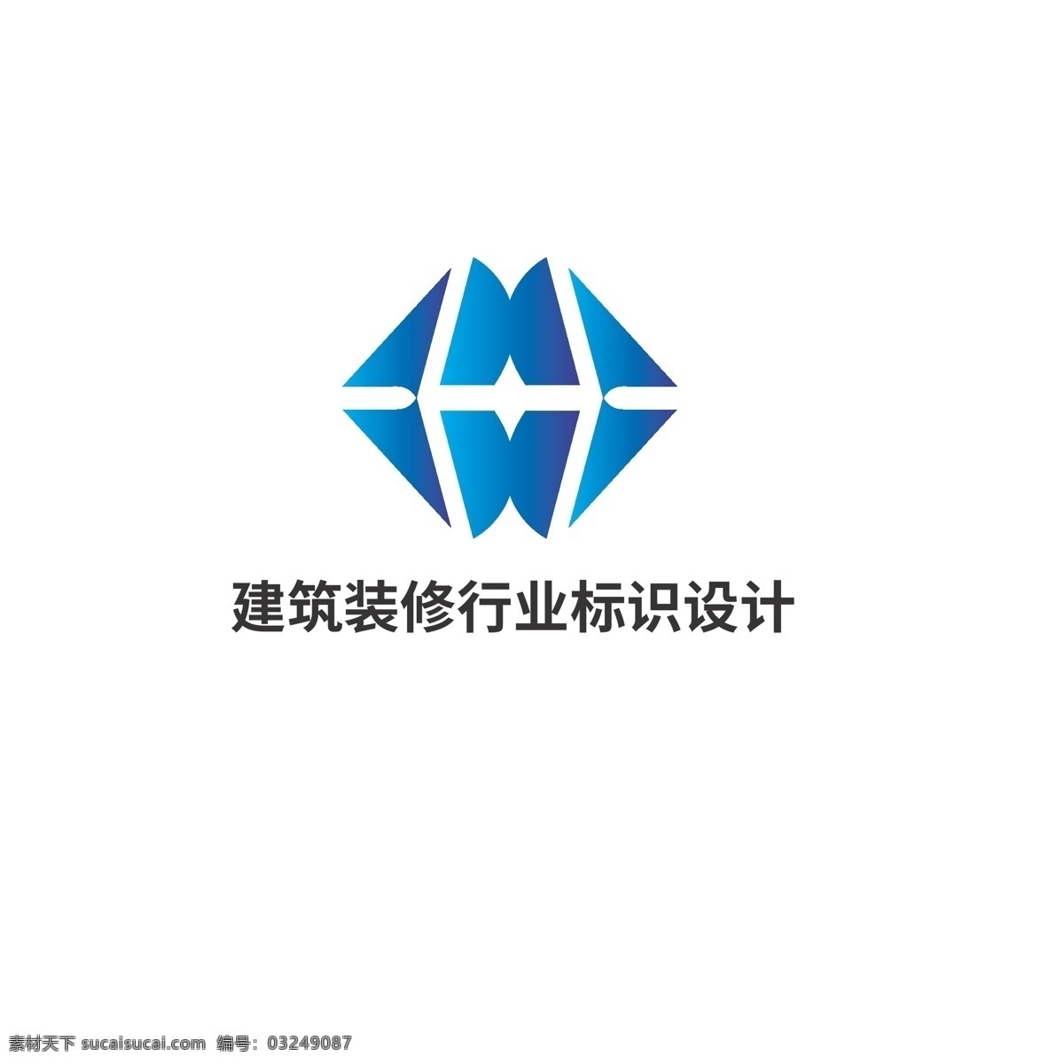 建筑装修 行业 标识设计 建筑 装修 标识 造型 字母m
