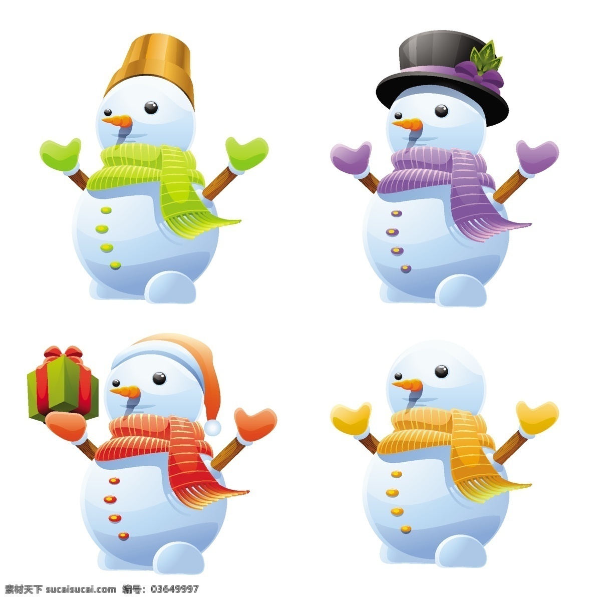 3d 可爱 雪人 矢量 集 coreldraw 二月 球 一月 的人 矢量图 其他矢量图