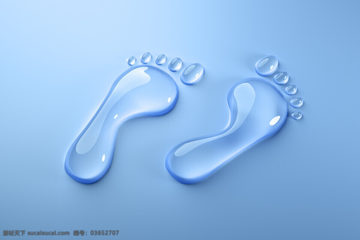 水珠 脚 3d设计 小脚丫 水珠脚 水脚 水晶脚 透明脚 浅蓝色脚丫 3d模型素材 其他3d模型