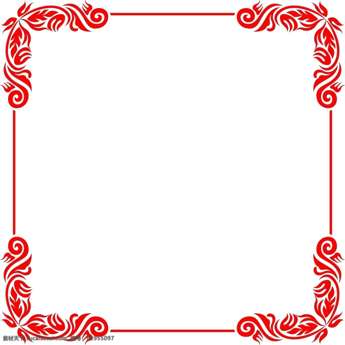 红色 欧式 正方形 海报 边框 透明 彩色 装饰 平面设计 原创 透明底 免抠 节日 海报装饰 清新 通用 标题框 海报边框