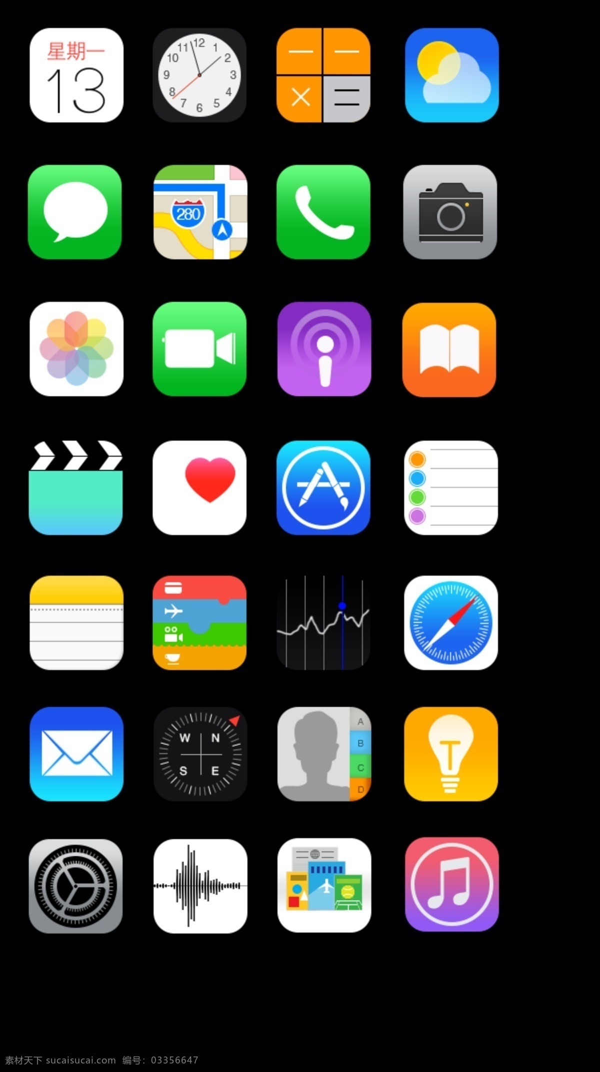 图标制作 手机图标 app 移动界面 苹果图标 手机界面 黑色