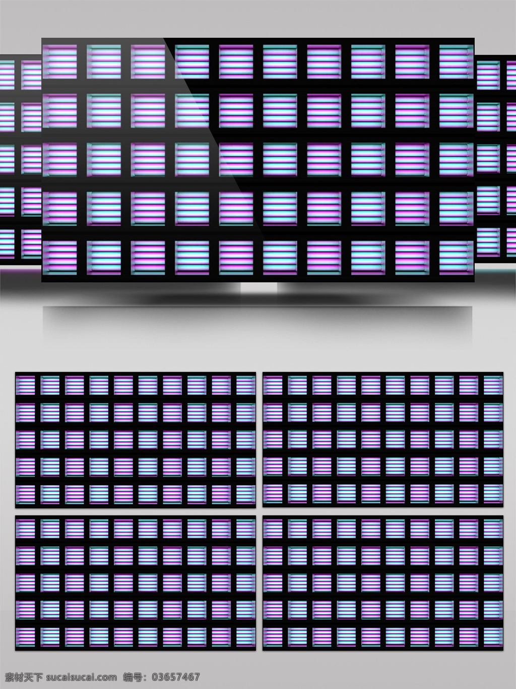 紫色 方格 视频 光芒 屏幕 视频素材 动态视频素材
