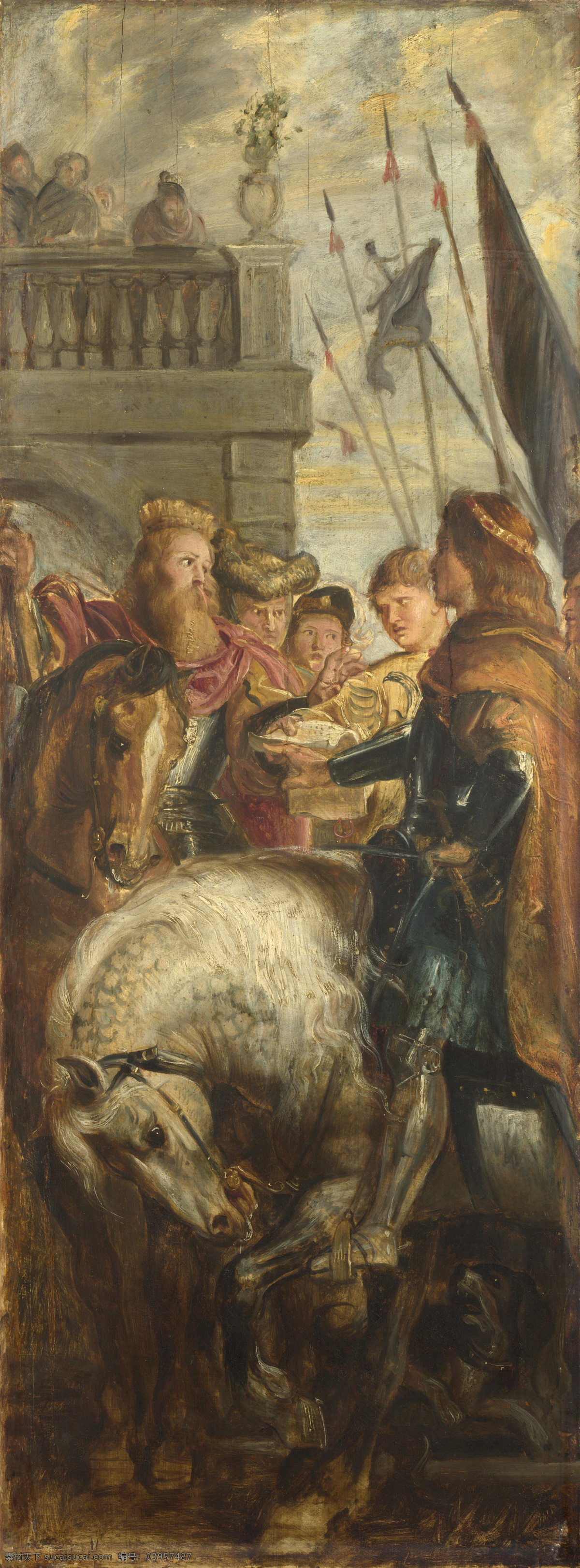 rubens 宫廷 人物 paul herald 德国 画家 彼得保罗 鲁本斯 peter with dispute dagobert and clothar kings