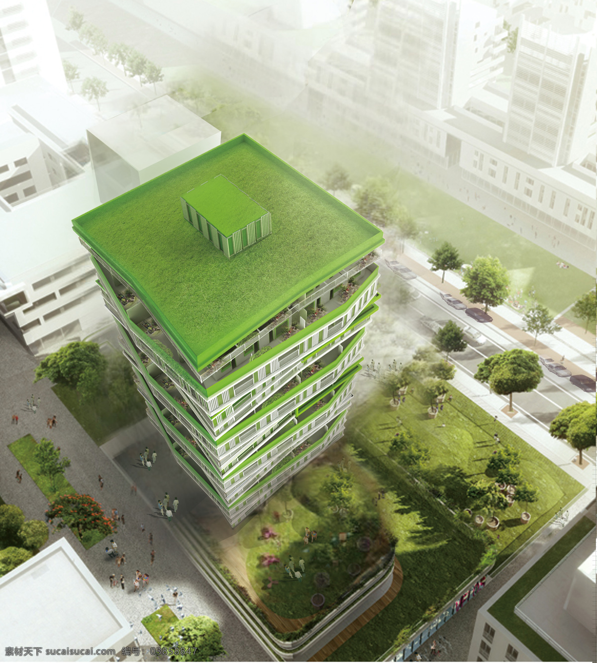 高层住宅设计 城市设计 建筑 高层 住宅 绿色技术 效果图 建筑设计 环境设计 白色