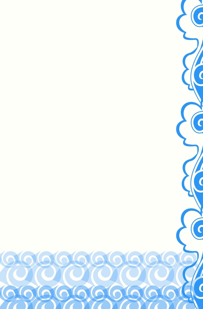 蓝色 海报 展板 矢量 背景 彩色 企业 灯箱 cdr文件 展板模板 条纹背景 太阳花纹 门头 波浪纹 海浪纹 背景元素