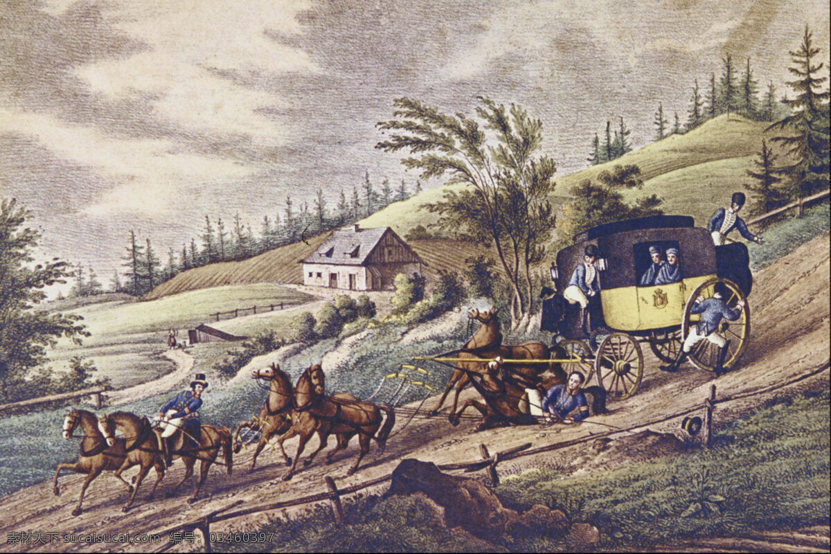 油画 马车 名画 艺术 绘画 文化艺术 艺术品 世界名画 书画文字