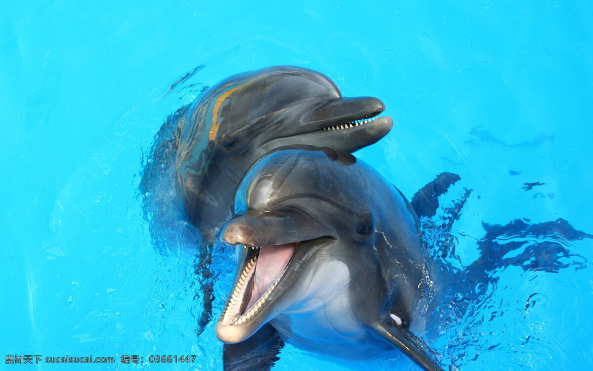 可爱小海豚 可爱海豚 小海豚 可爱 嬉戏 海豚 水族馆 清澈的水 水生动物 哺乳动物 海洋生物 动物 生物世界