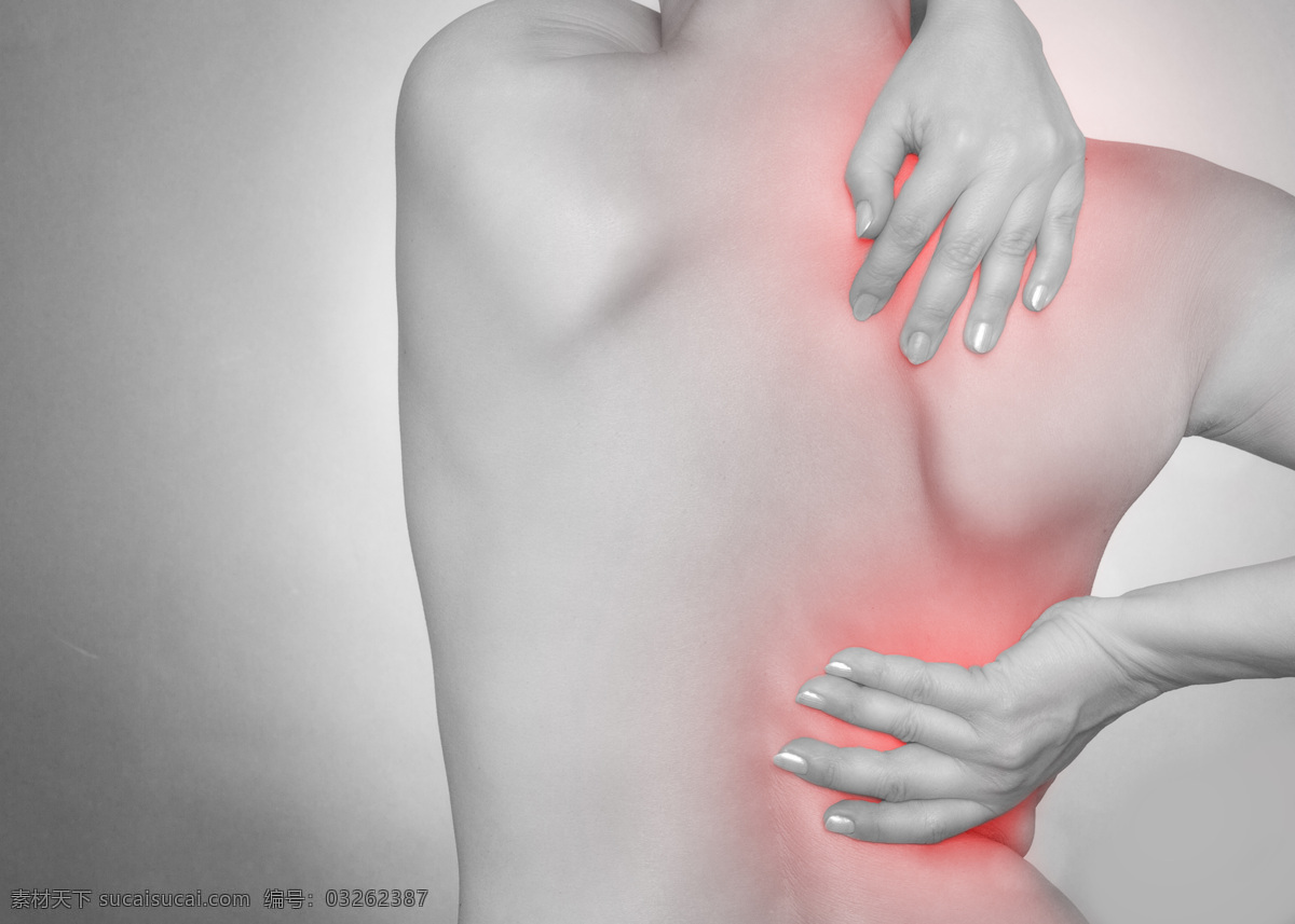 肩 腰部 疼痛 女性 肩腰部疼痛 疼痛部位 病痛 亚健康 人体 人体器官图 人物图片