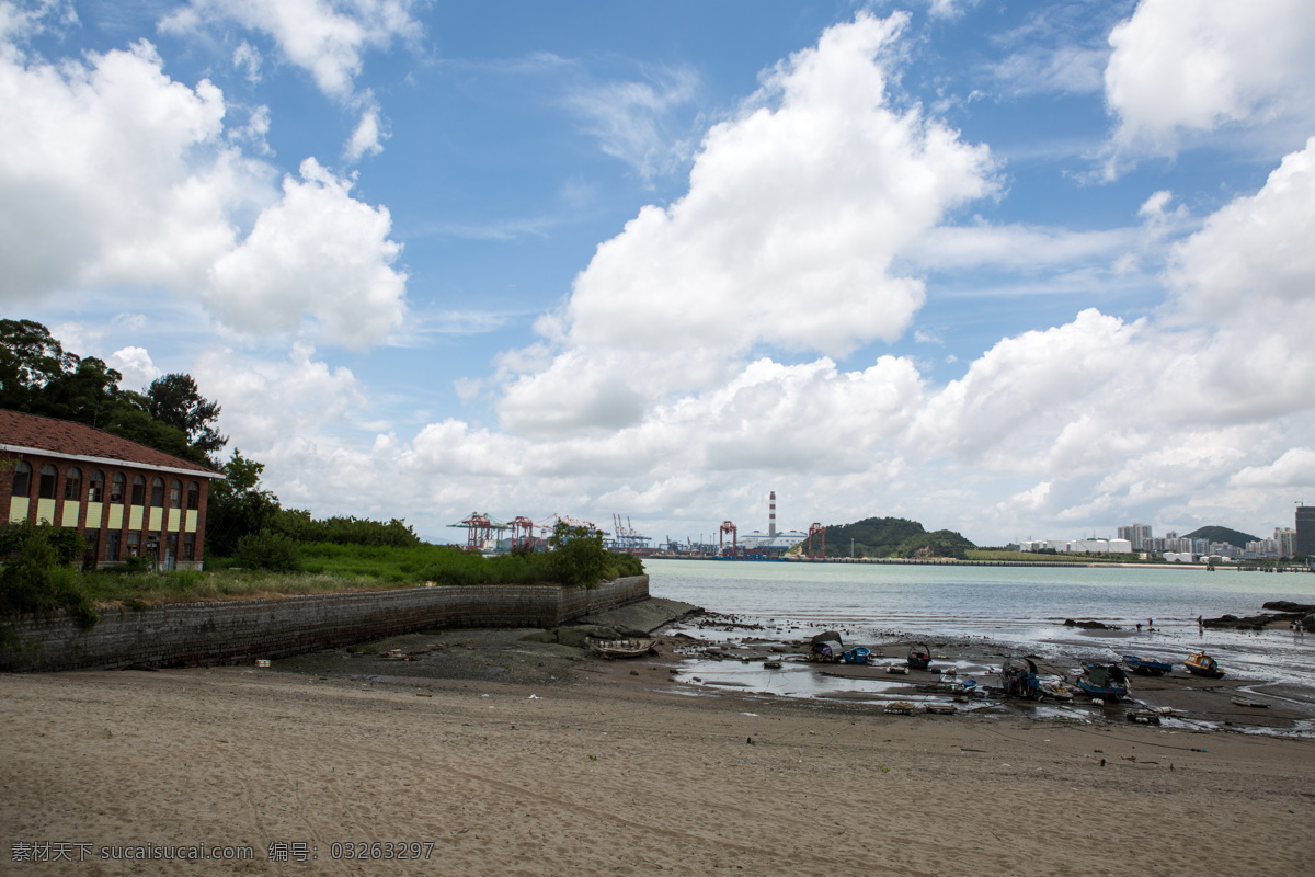 厦门风景 厦门 福建 山峦 沙滩 海水 蓝天 树 旅游摄影 国内旅游