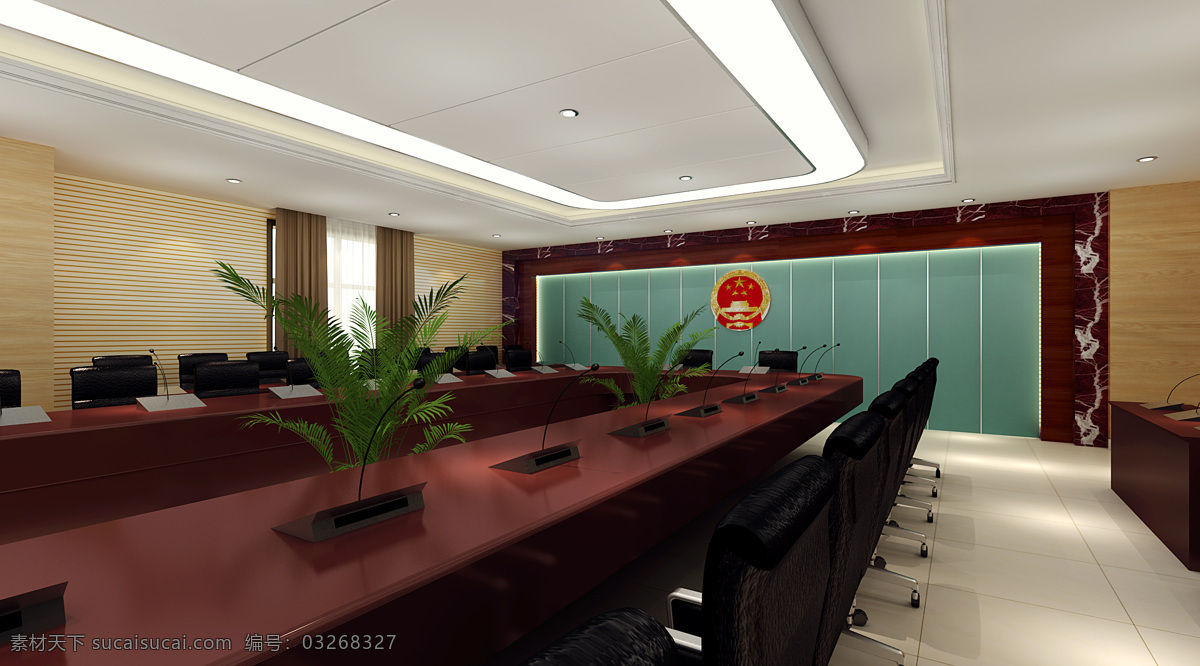 政府会议室 会议 办公 政府 背景墙 国徽 环境设计 室内设计