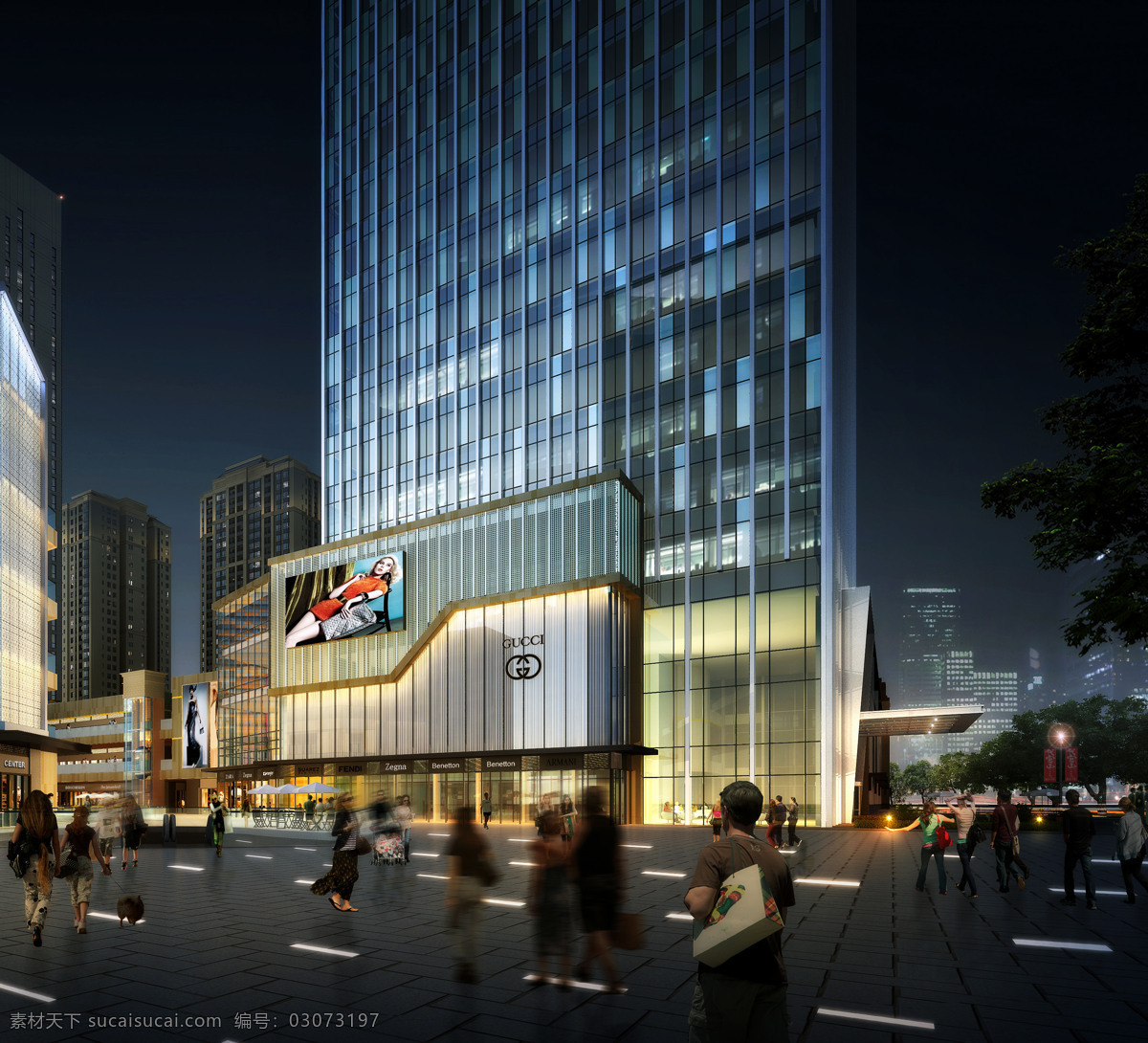 周 熙 鵾 作品 环境设计 建筑设计 建筑效果图 夜景效果图 高层办公 周熙鵾作品 周熙鵾 家居装饰素材
