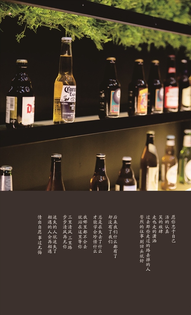 西餐 菜单 酒吧 背景墙 酒 文艺文字 画册设计