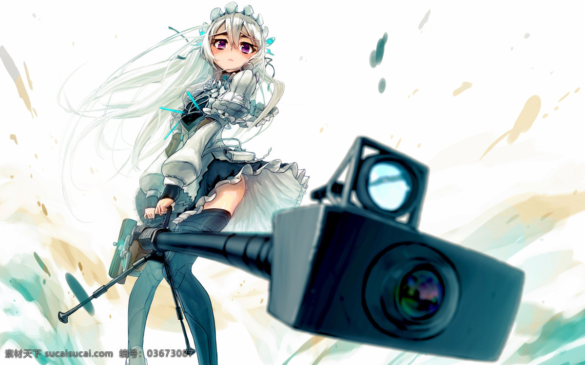 少女 音乐 动漫 背景图片