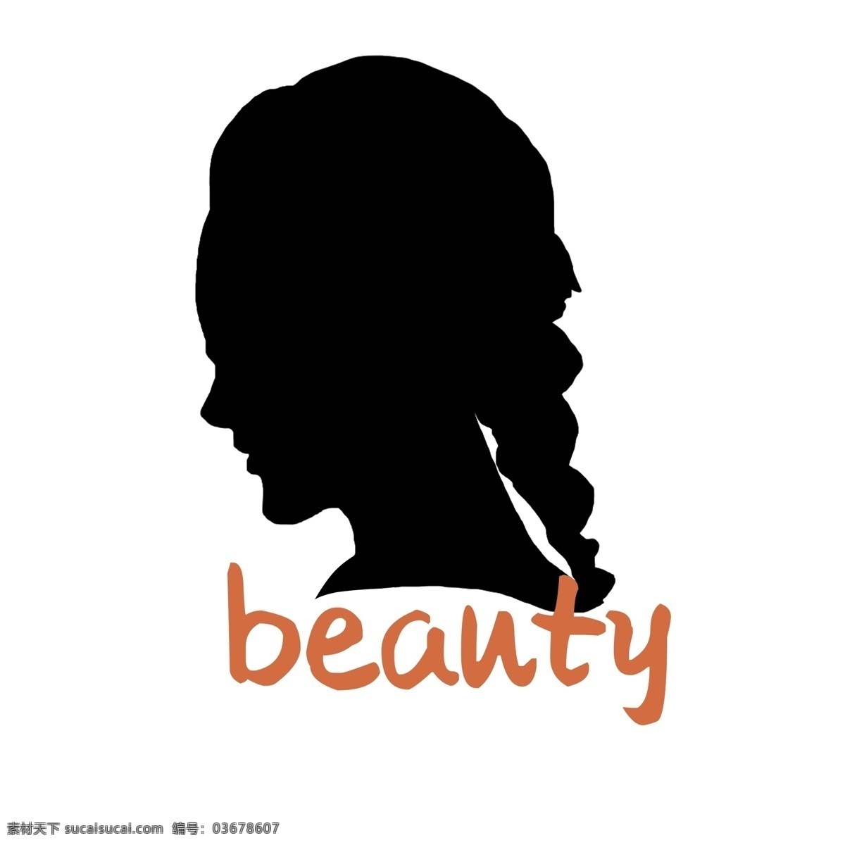 少女剪影 logo设计 女性侧颜 发型 美发沙龙 医疗美容 女性侧脸剪影 美容美发美妆 马尾辫 美容 logo