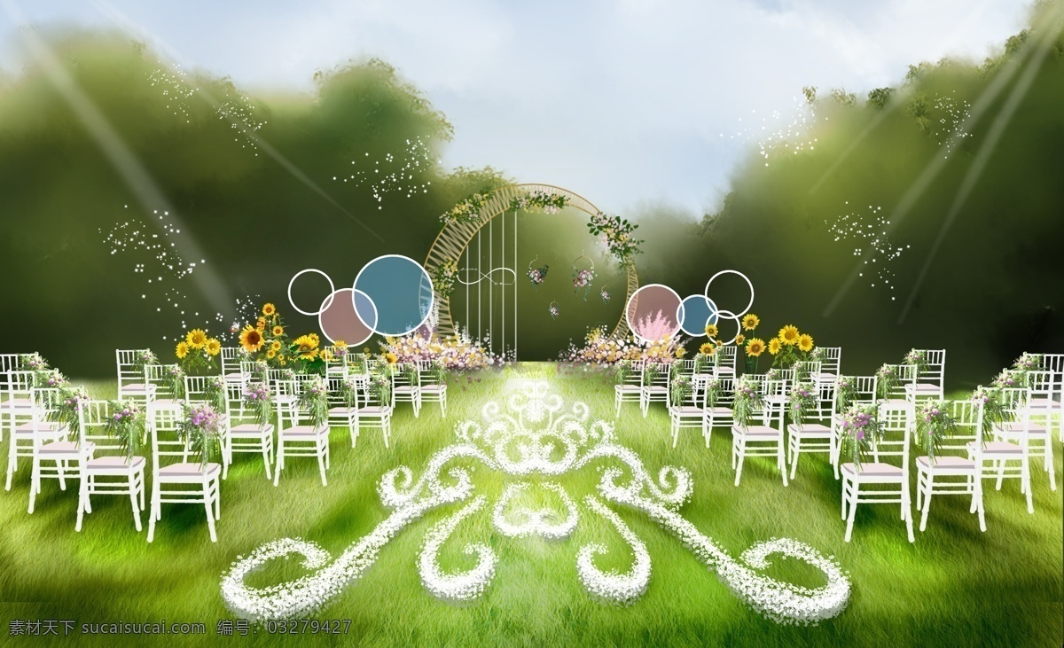 粉 蓝色 棒棒糖 主题 户外 草坪婚礼 效果图 粉蓝色婚礼 户外婚礼 婚礼效果图 玻璃纸 圆形