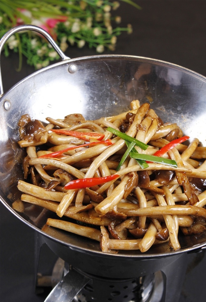 干 锅 茶树 菇 干锅茶树菇 美食 传统美食 餐饮美食 高清菜谱用图
