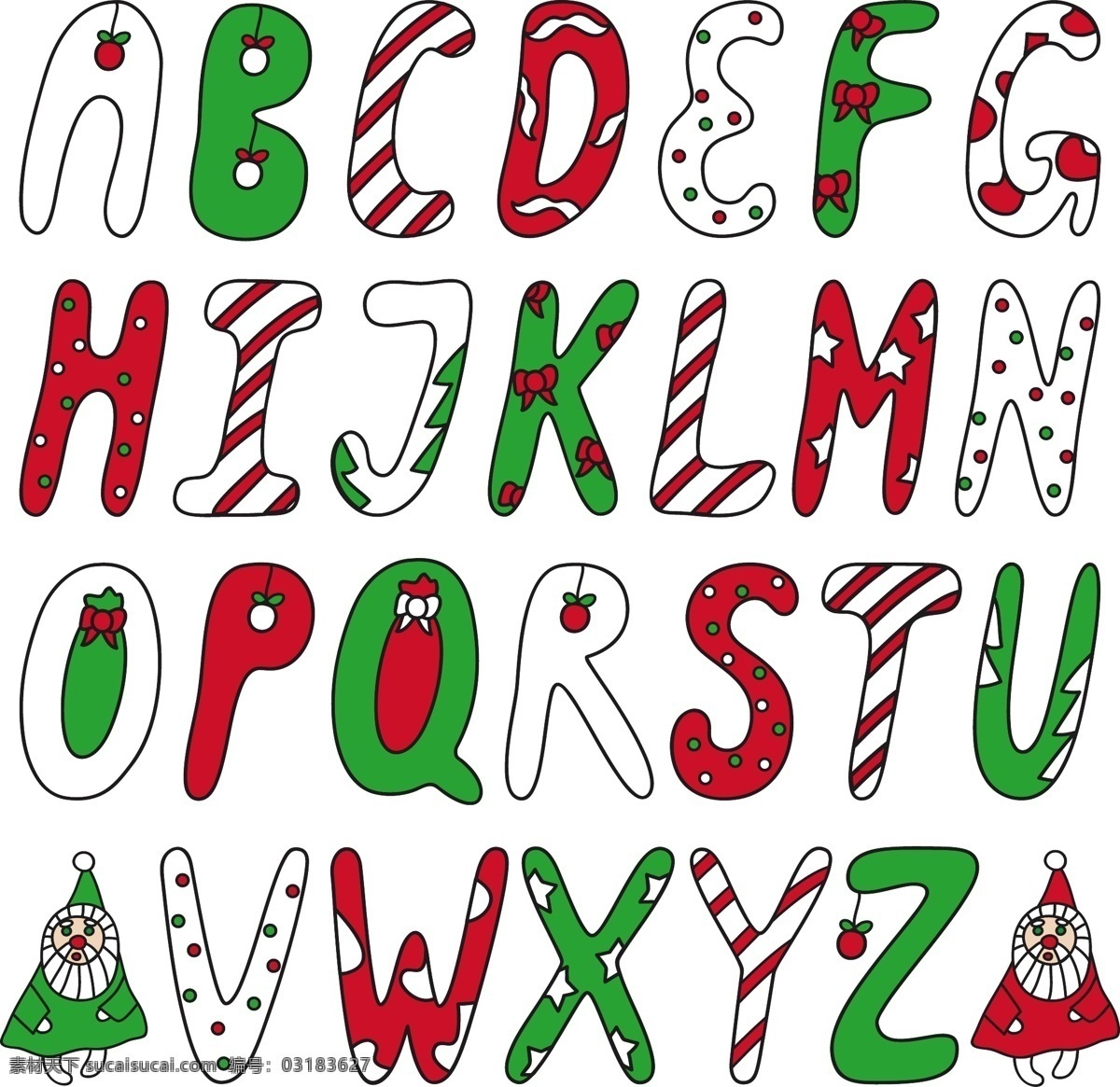 圣诞字母 字母设计 手绘字母 彩色字母 26个英文字 大小写 字母标识 拼音 创意字母 字母 英文 英文字母 26个字母 立体字母 卡通字母 动物字母 数字 标点 符号 标点符号 卡通数字 立体数字 阿拉伯数字 平面素材