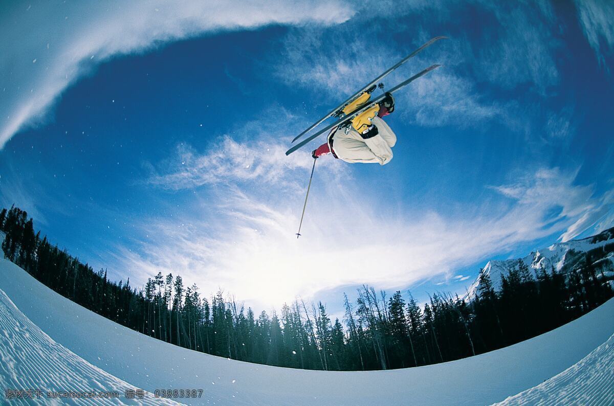 极限运动 滑雪 高清 冬天 冰天雪地 冬天滑雪图片 冬天景色 太阳 蓝色