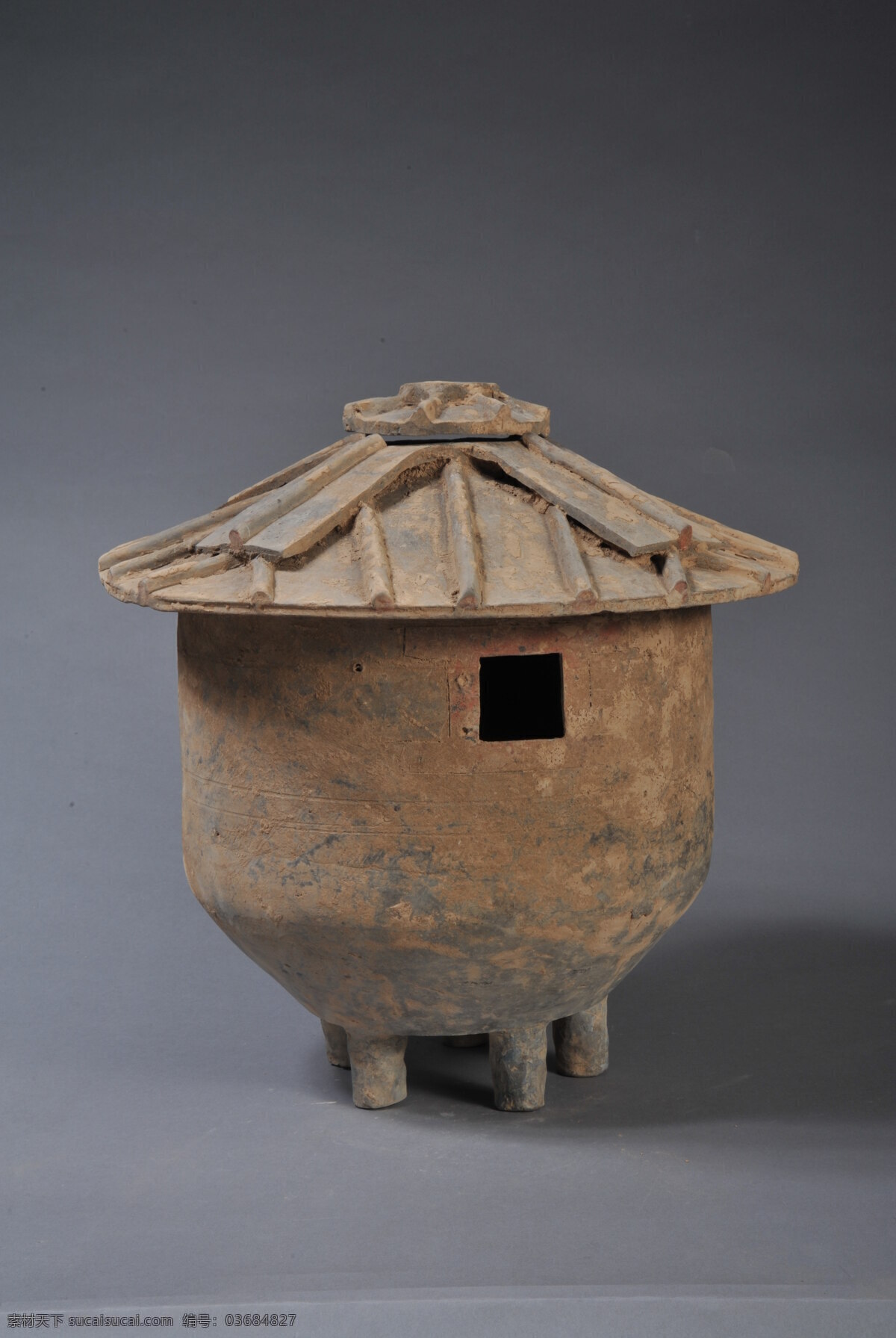 陶器 土色 粮仓 工艺品 文物 墓葬品 传统文化 文化艺术
