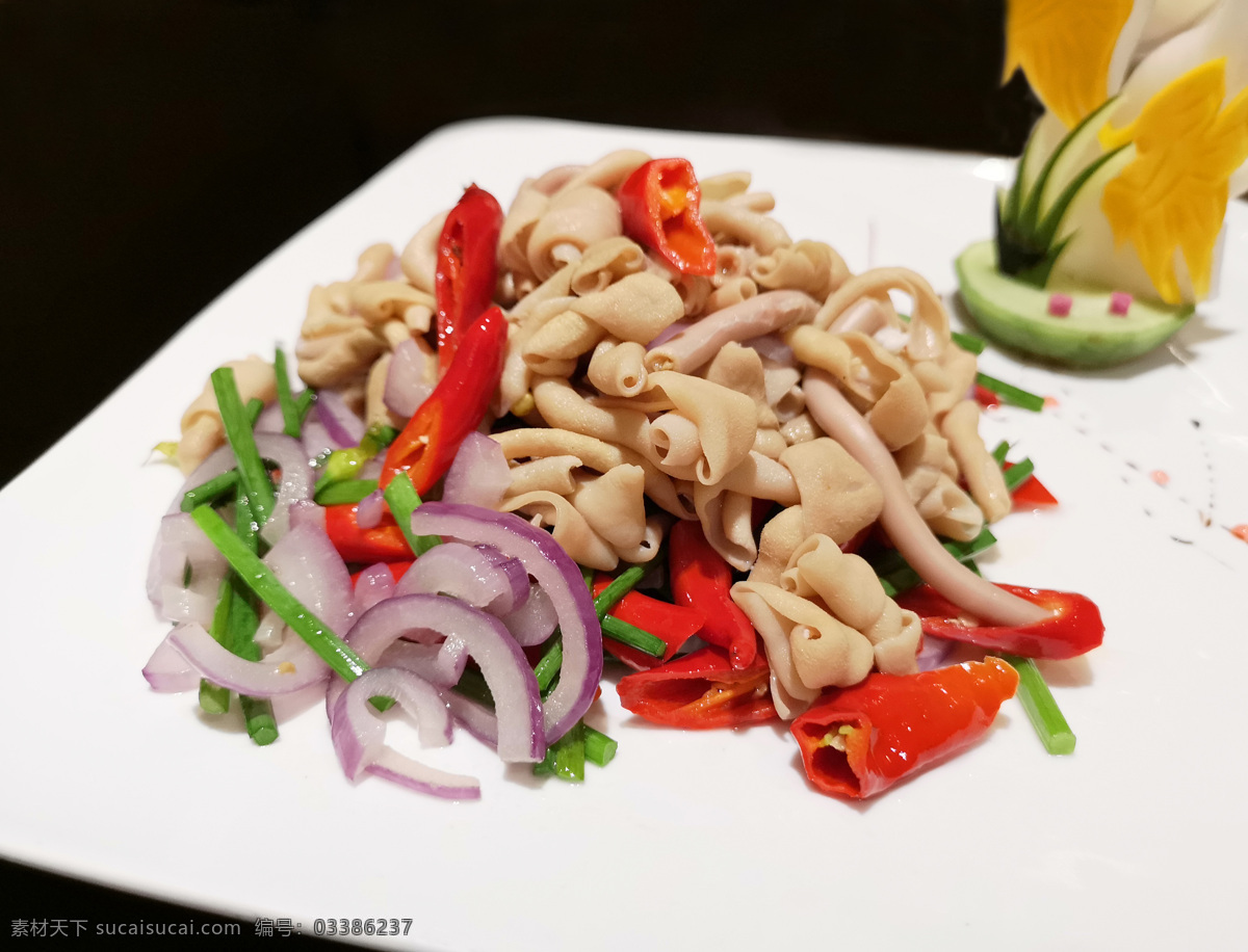 辣炒鸭肠 中菜 鸭肠 辣椒 餐饮美食 传统美食