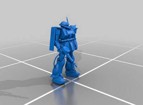高达 系列 里 扎 古 机器人 3d 模型 3d打印模型 游戏玩具模型