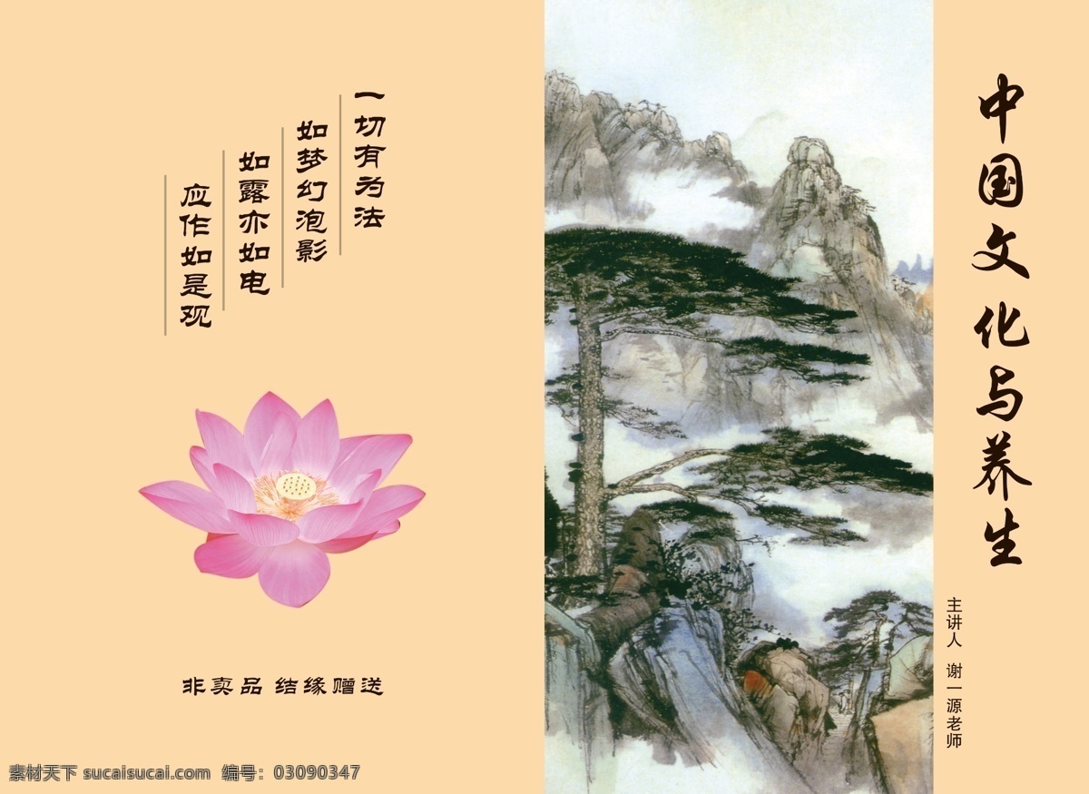 佛 广告设计模板 荷花 画册设计 绿山 皮 山峰 文化 中国 养生 封面 模板下载 养书 群峰 源文件 其他画册封面