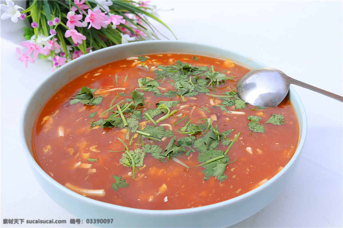 酸辣汤 麻辣烫 酸汤 酸辣豆腐汤 酸辣香菜汤 餐饮美食 传统美食