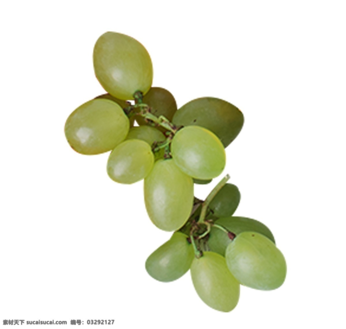 绿色葡萄一串 青葡萄 水果 食物