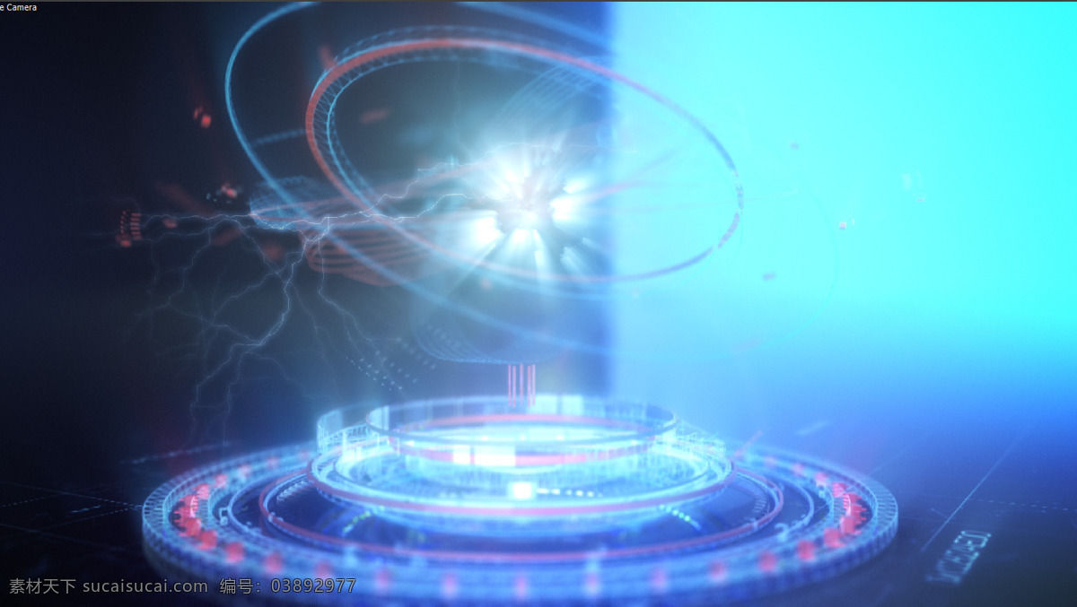 手指 点击 高科技 hud 能量 未来 科幻 logo 标题 展示 玻璃 光圈 科学 蓝光 食指 logo演绎
