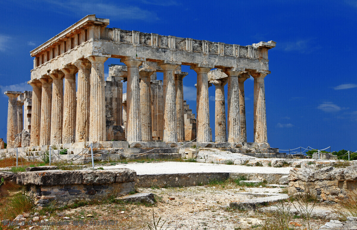 雅典 神庙 风景图片 雅典风景 雅典神庙 希腊风景 希腊建筑风景 希腊旅游景点 城市风光 环境家居 蓝色