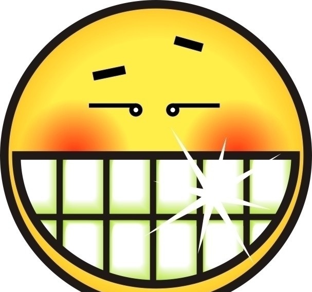 qq表情 笑脸 闪光点 害羞 卡通设计 矢量