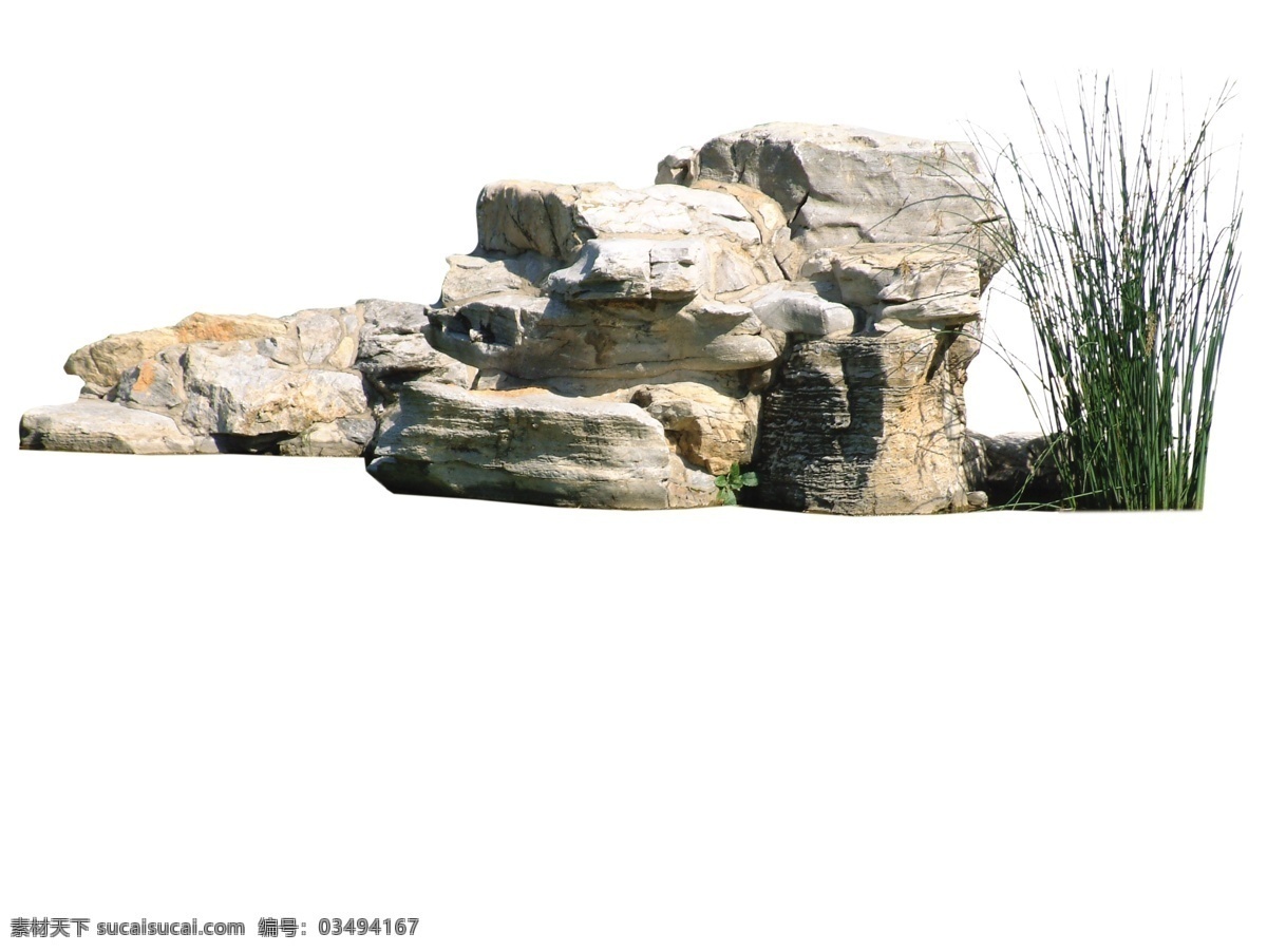 水石 庭院 园林 景观 水石环境 石头 石块 草 景观设计 环境设计 源文件