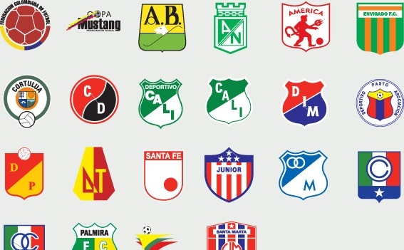 全球 足球 俱乐部 球队 标志 哥伦比亚 世界杯 logo 足球标志 足球logo 俱乐部标志 盾 盾牌 标识标志图标 企业标志 企业logo 矢量图库 企业 矢量
