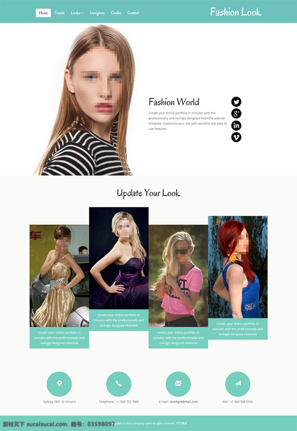 女性发型网站 时尚女性 发型网站 网页模板 html5 女性 发型 htmlcss 白色
