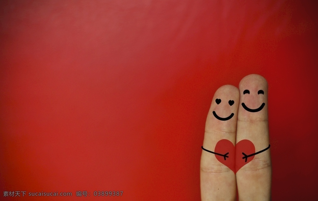 爱心手指图片 爱心 手指 背景 情人节 壁纸 红色 喜庆 微笑 拥抱