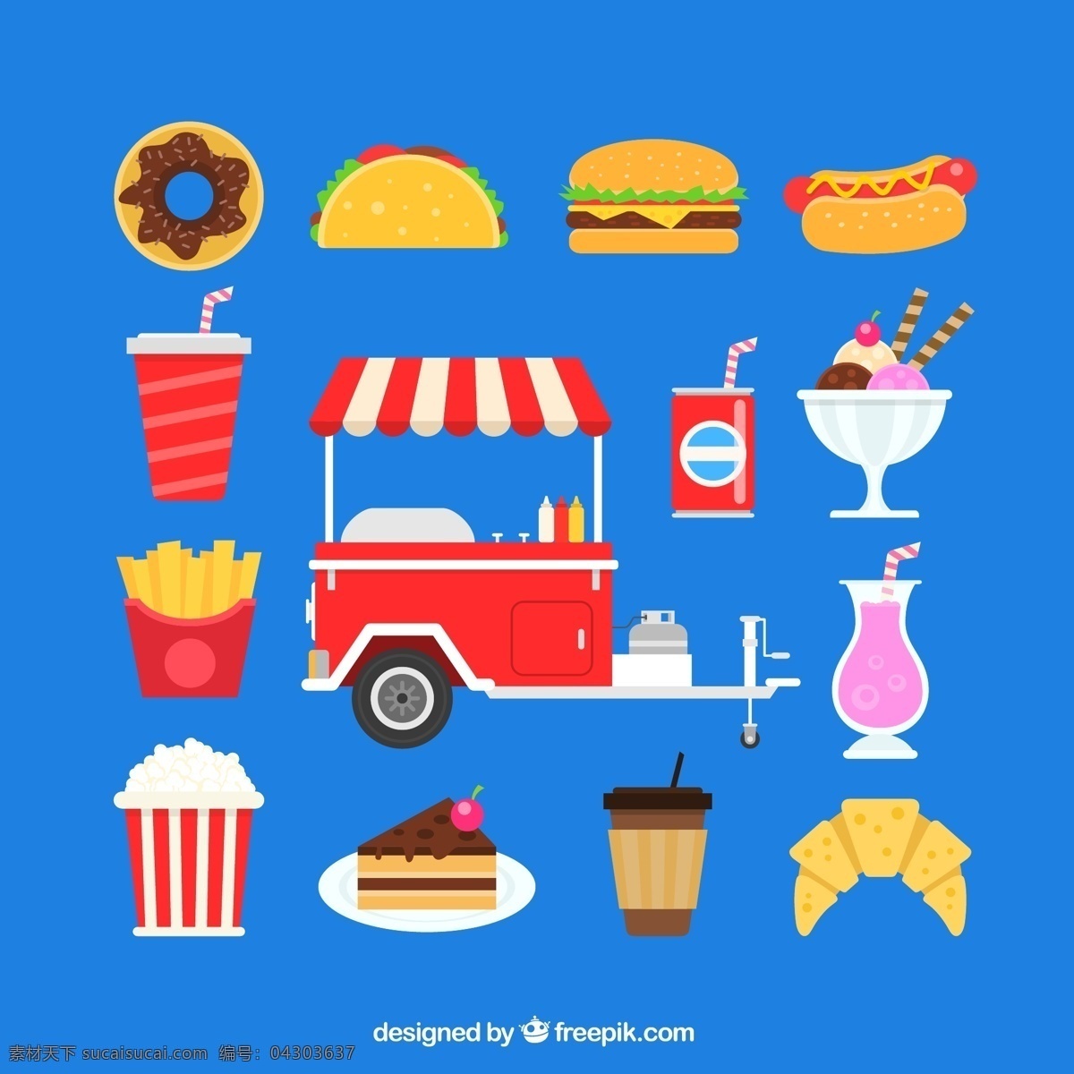 矢量 移动 餐车 食物 矢量移动餐车 矢量汉堡包 糕点 食品 图标 图示 图形 矢量趣多多 生活百科 餐饮美食