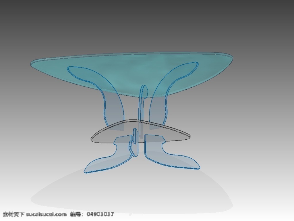 玻璃家具 表 xt 灰色