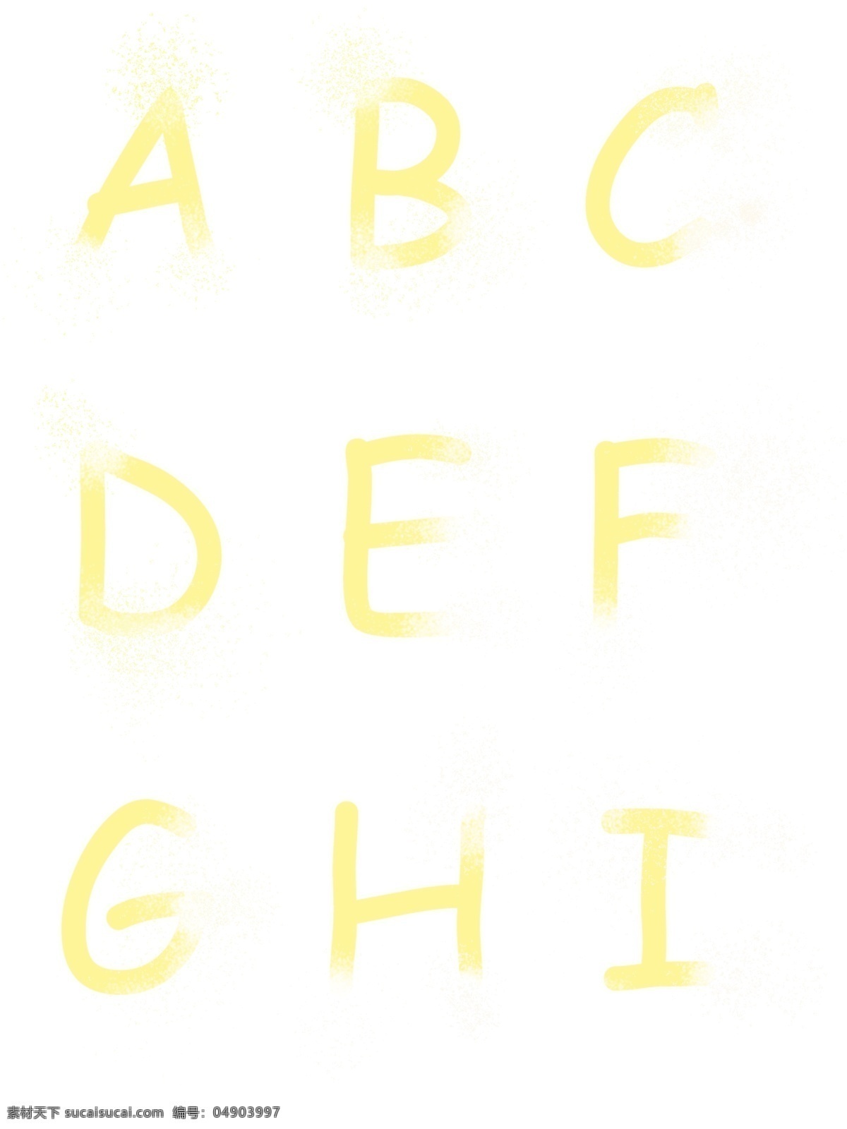 黄色 光效 发光 英文 字母 光 粒 商用 金色 渐变 光粒 英文字母 abcdefghi