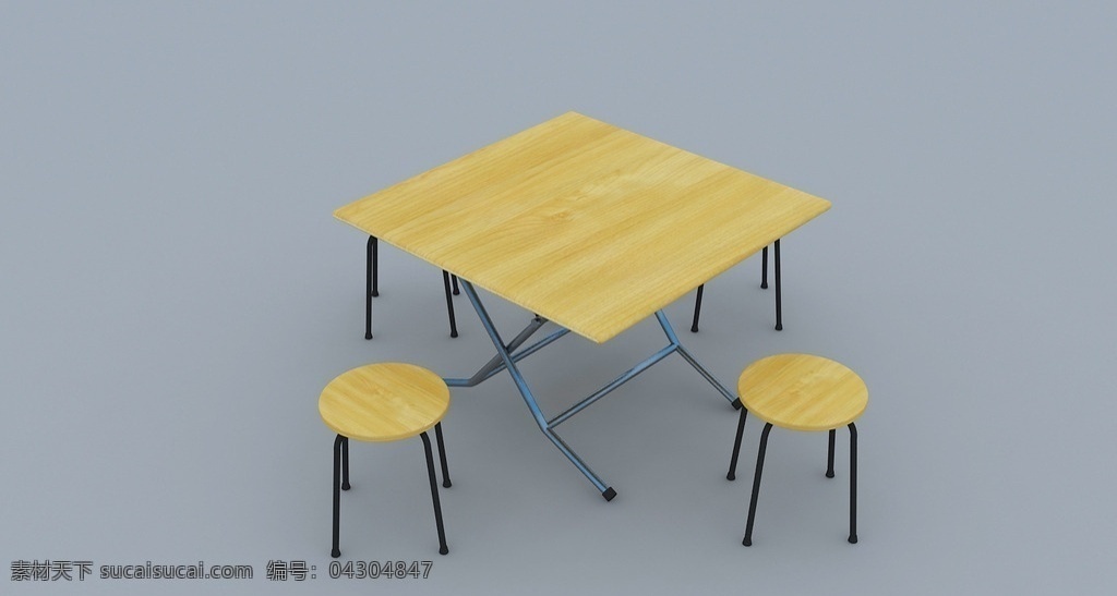 大排档 方形 桌椅 大排档桌椅 活动物料模型 其他模型 3d设计 3d作品 max 活动常见物料