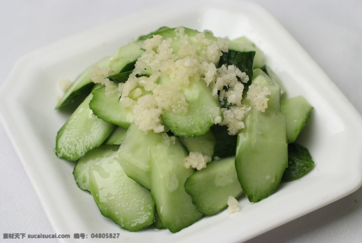 蒜泥黄瓜 最好吃的川菜 传统美食 餐饮美食