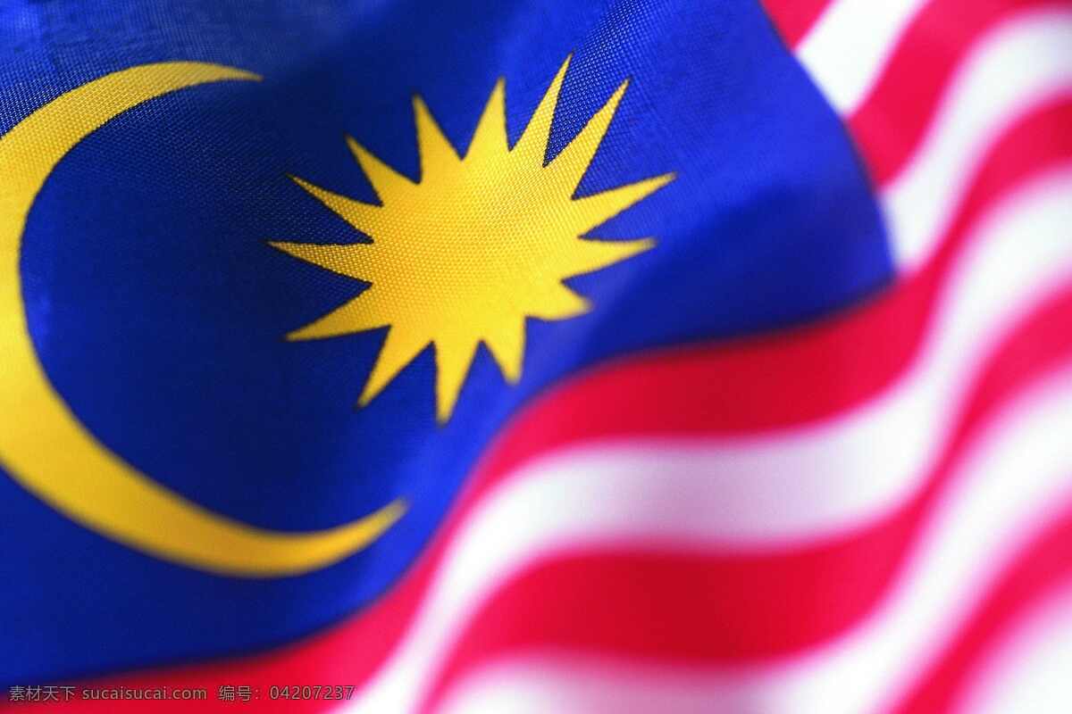 马来西亚国旗 马来西亚 国旗 旗帜 文化艺术 摄影图库